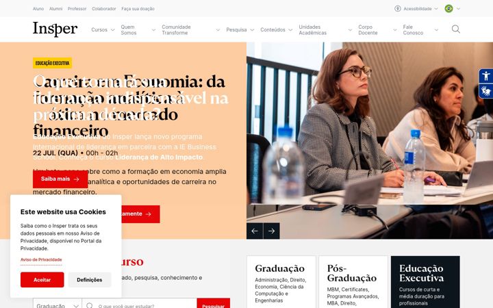 Screenshot of insper.edu.br