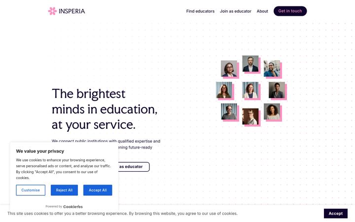 Screenshot of insperia.se