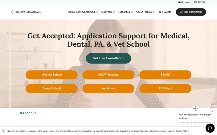 Screenshot of inspiraadvantage.com