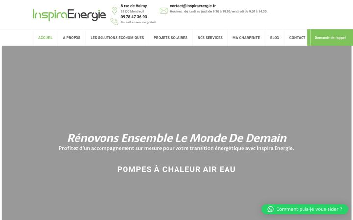 Screenshot of inspiraenergie.fr
