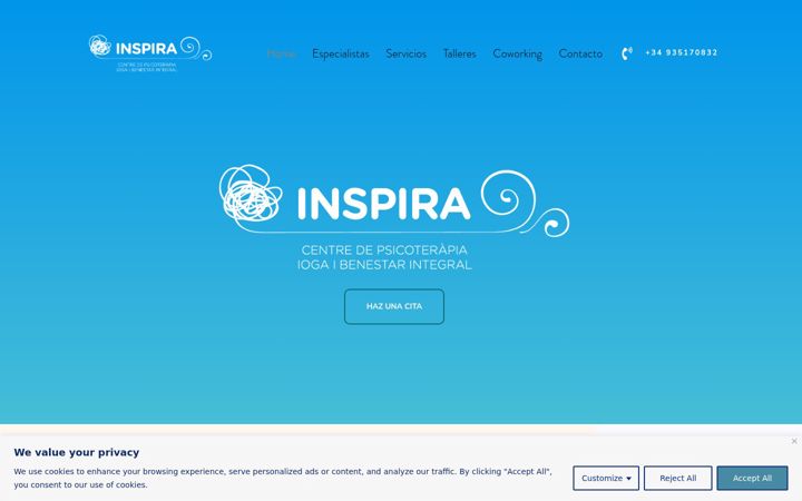 Screenshot of inspiraespai.com