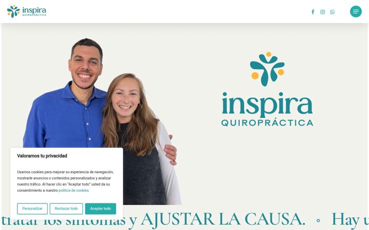 Screenshot of inspiraquiropractica.com