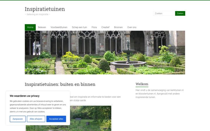 Screenshot of inspiratie-tuinen.nl