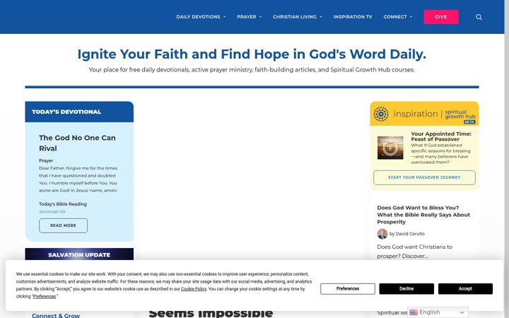 Screenshot of inspiration.org