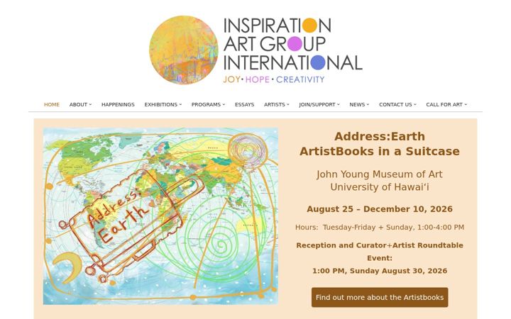 Screenshot of inspirationartgroup.org