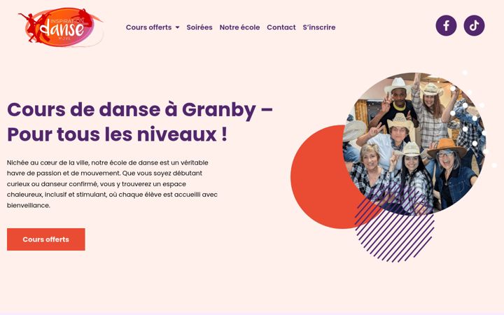 Screenshot of inspirationdanse.com