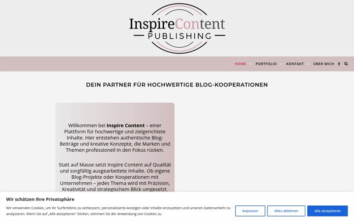 Screenshot of inspire-content.de