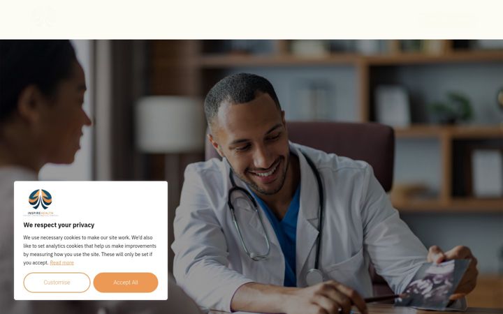 Screenshot of inspire-health.org.uk