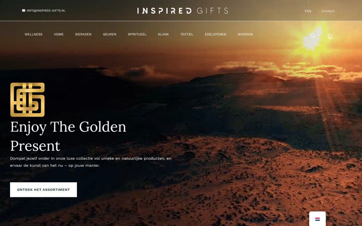 Screenshot of inspired-gifts.nl