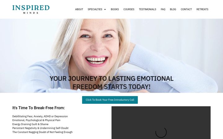 Screenshot of inspired-minds.com
