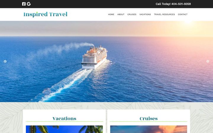 Screenshot of inspired-travel.com