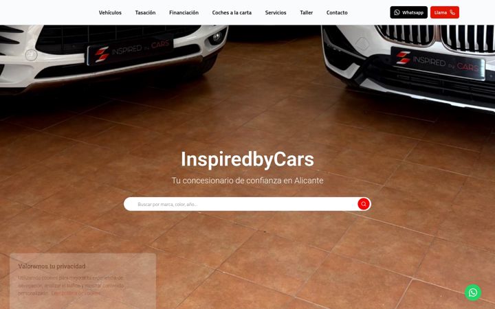 Screenshot of inspiredbycars.es