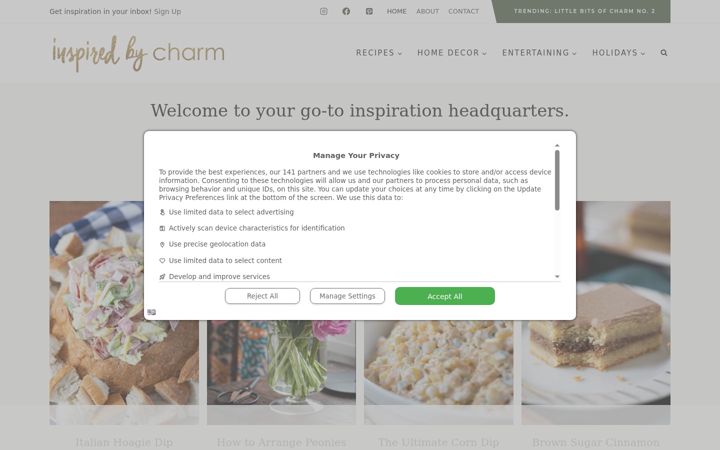 Screenshot of inspiredbycharm.com