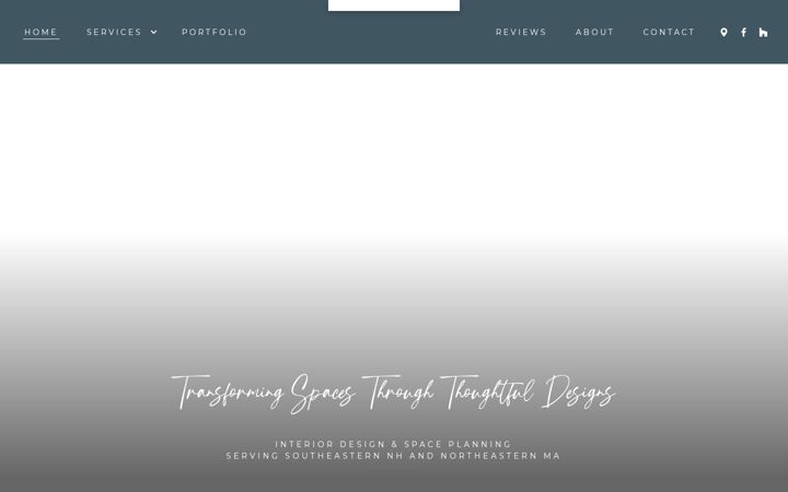 Screenshot of inspireddesignsnh.com