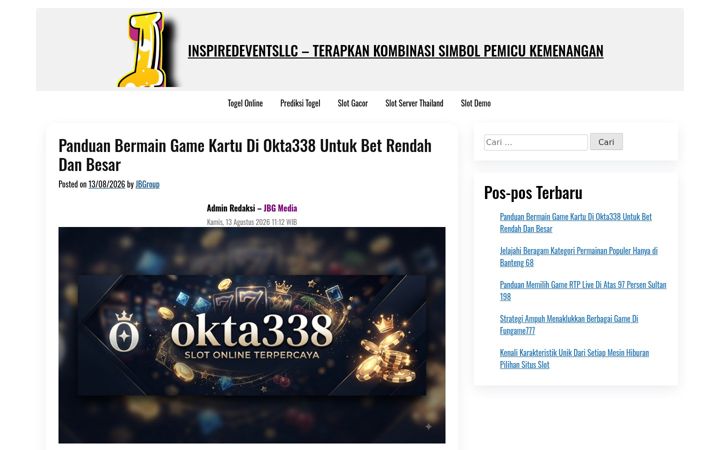 Screenshot of inspiredeventsllc.com