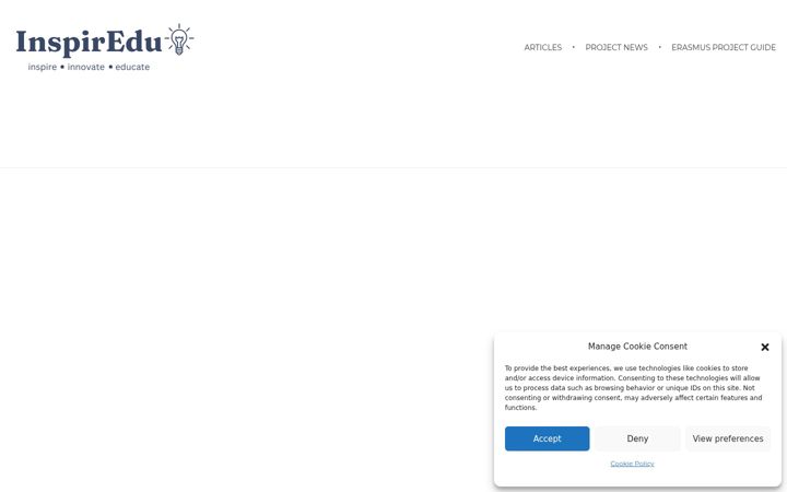 Screenshot of inspiredu.eu