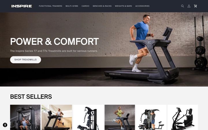Screenshot of inspirefitness.com