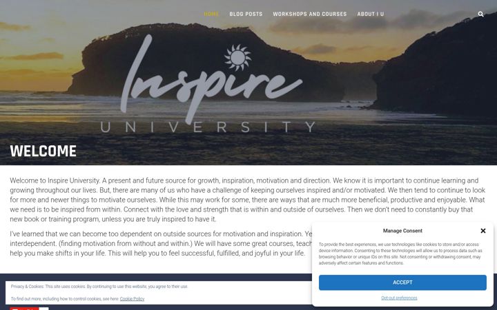 Screenshot of inspireuniversity.com