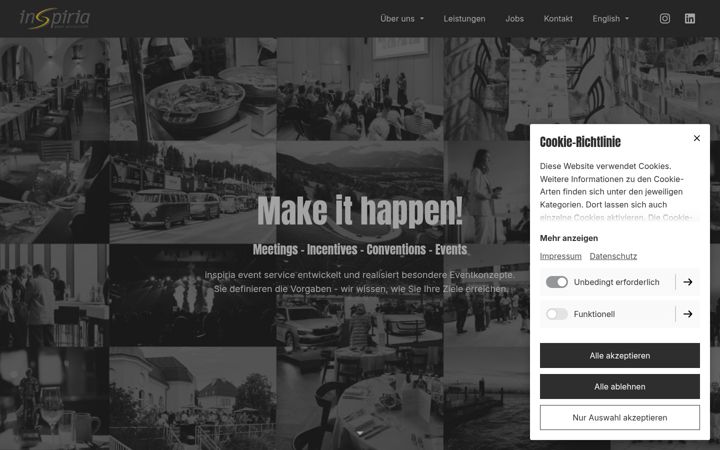 Screenshot of inspiria.net