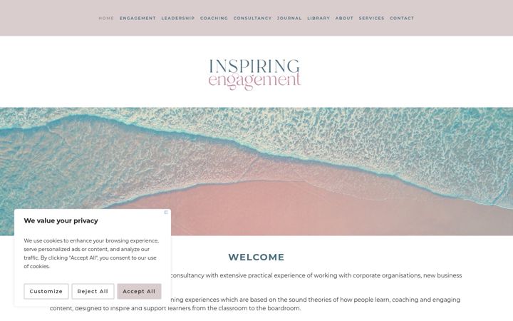 Screenshot of inspiringengagement.co.uk