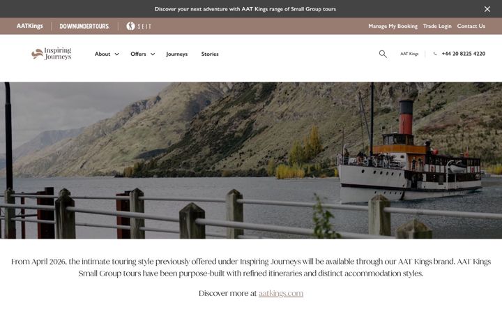 Screenshot of inspiringjourneys.com