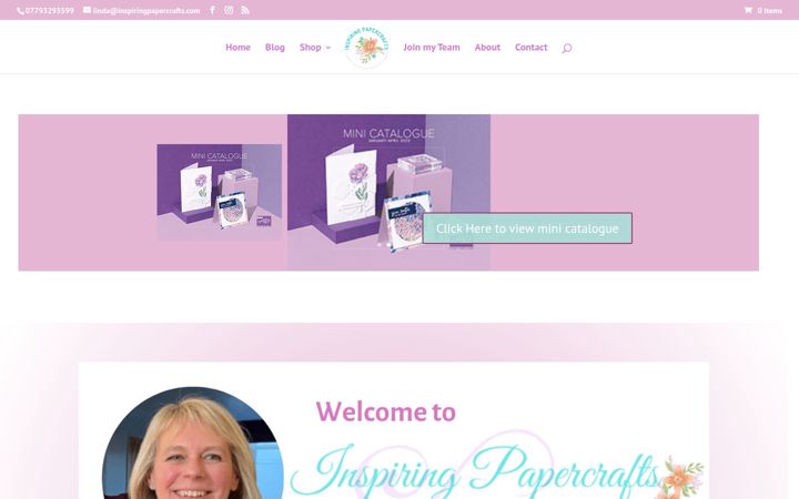 Screenshot of inspiringpapercrafts.com