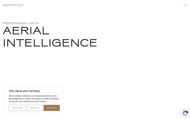 Screenshot of inspiringsky.com