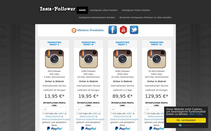 Screenshot of insta-follower.de