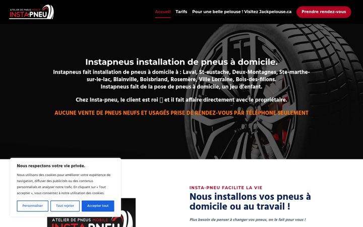 Screenshot of insta-pneu.com