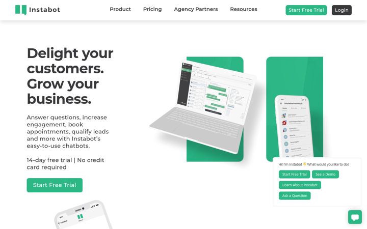Screenshot of instabot.io