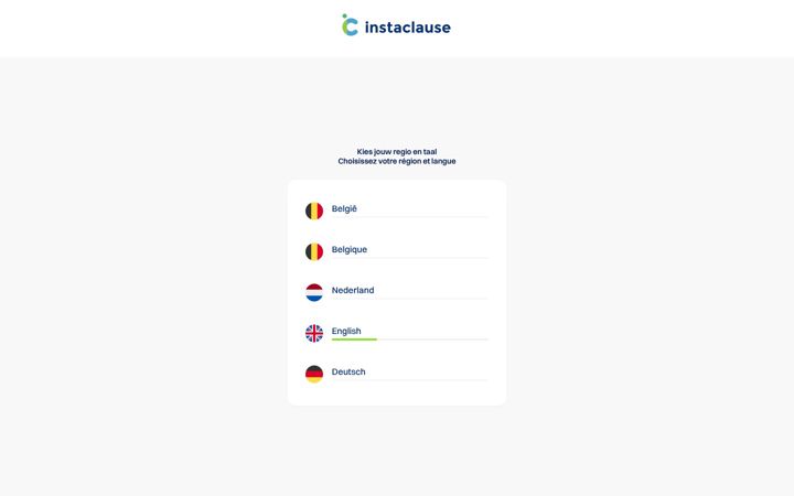 Screenshot of instaclause.nl