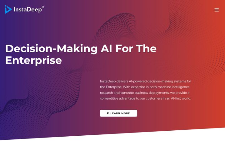 Screenshot of instadeep.com