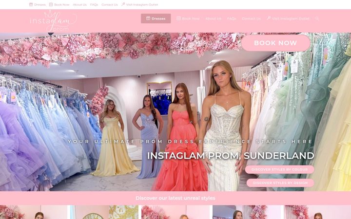 Screenshot of instaglamprom.co.uk