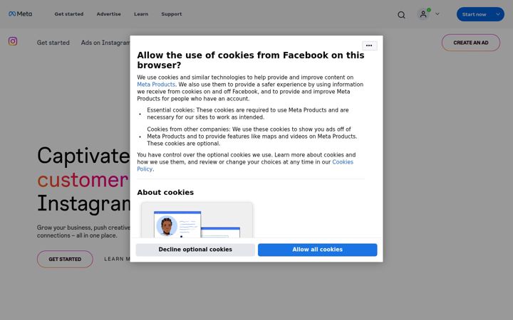 Screenshot of instagrampartners.com