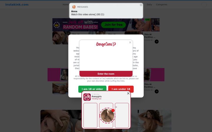 Screenshot of instakink.com