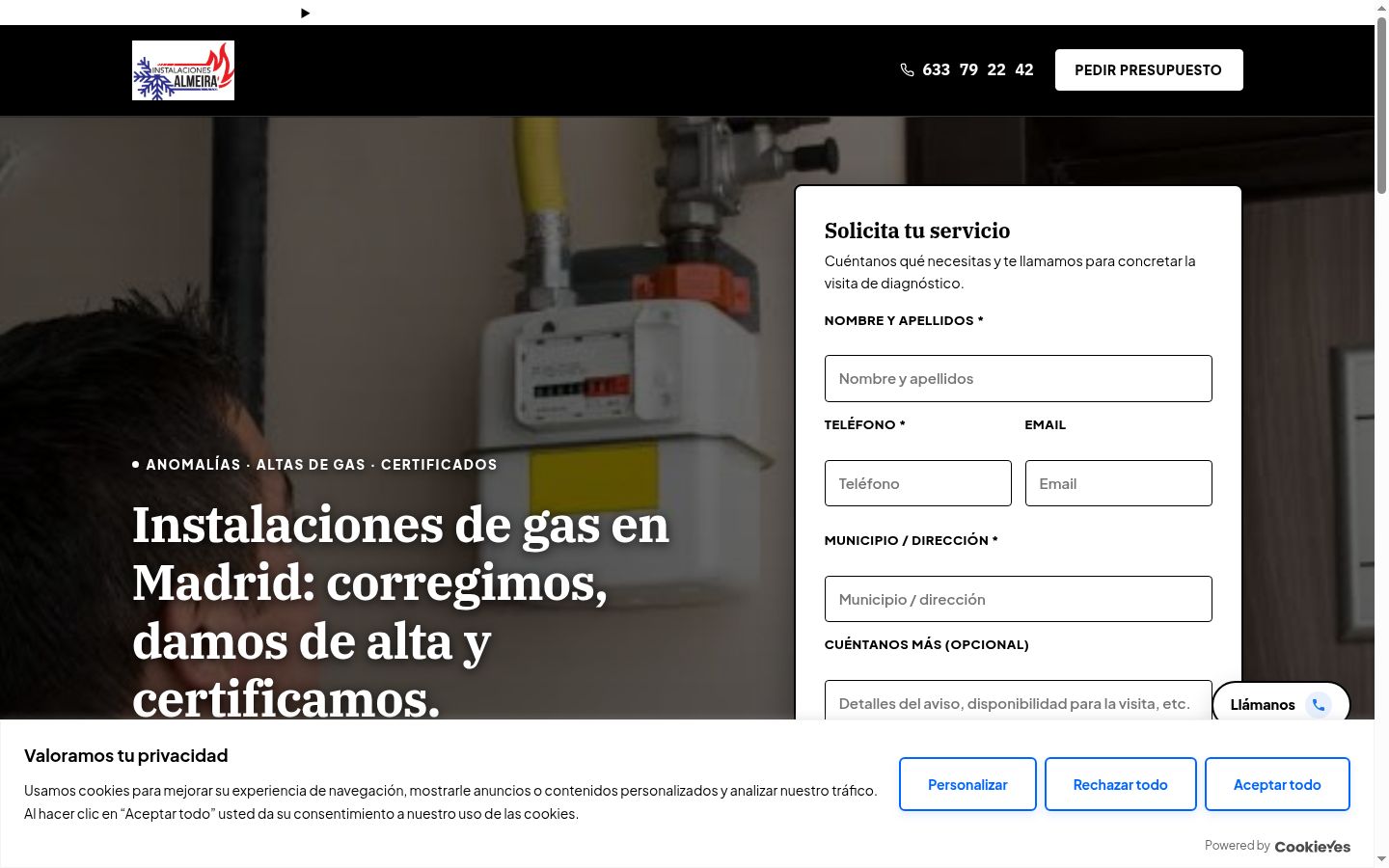 Capture d'écran de la bannière de consentement affichée avant toute interaction
