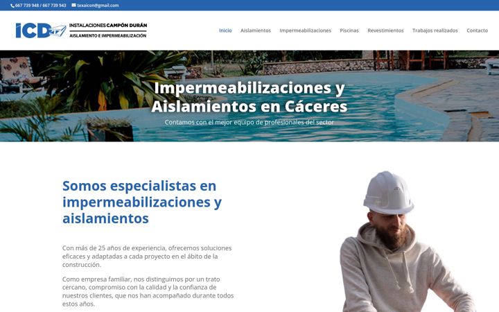 Screenshot of instalacionescamponduran.es
