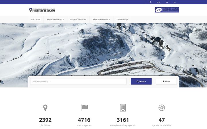 Screenshot of instalacionesdeportivasasturias.es