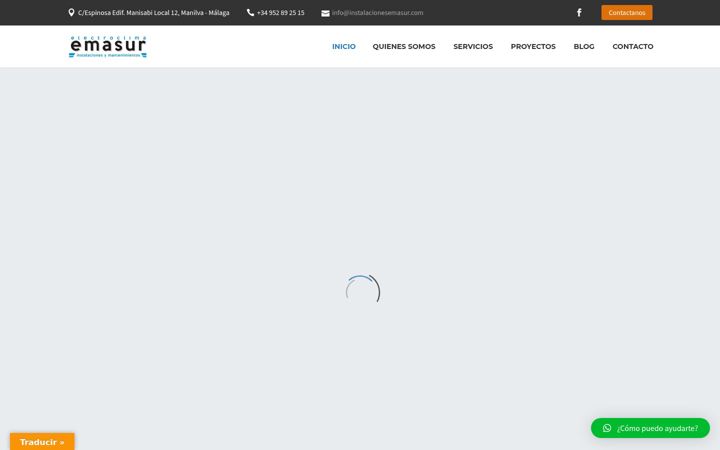 Screenshot of instalacionesemasur.com