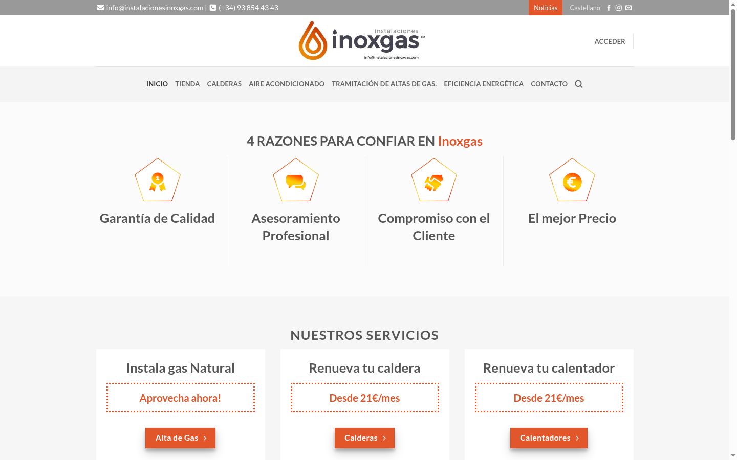 Captura de pantalla del banner de consentimiento mostrado antes de cualquier interacción