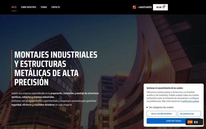 Screenshot of instalacionesolguin.com