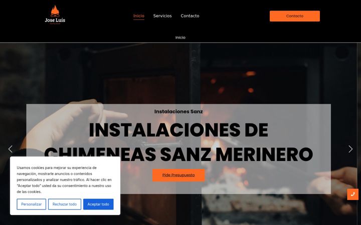 Screenshot of instalacionessanzmartos.com