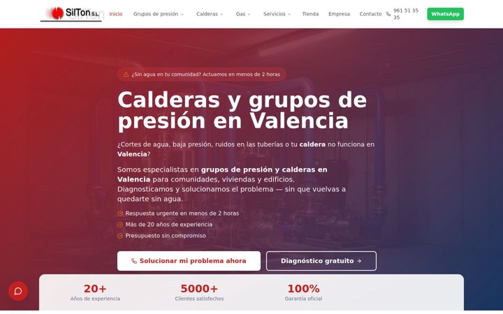 Screenshot of instalacionessilton.es