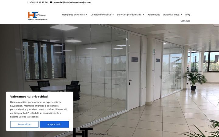 Screenshot of instalacionestorrejon.com