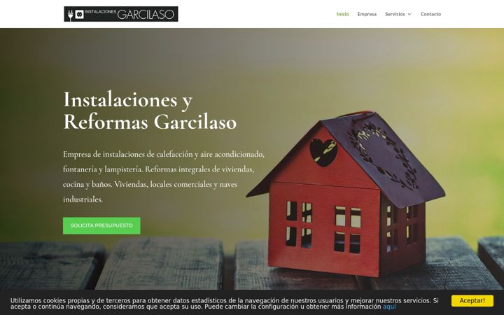 Screenshot of instalacionesyreformasgarcilaso.es