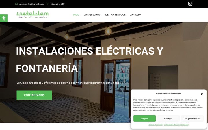 Screenshot of instalamserveis.com