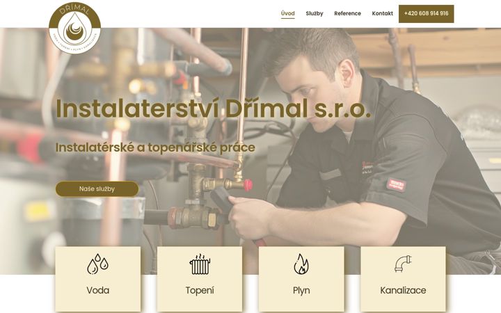 Screenshot of instalaterstvidrimal.cz