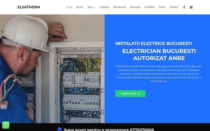 Screenshot of instalatii-electrice-bucuresti.ro