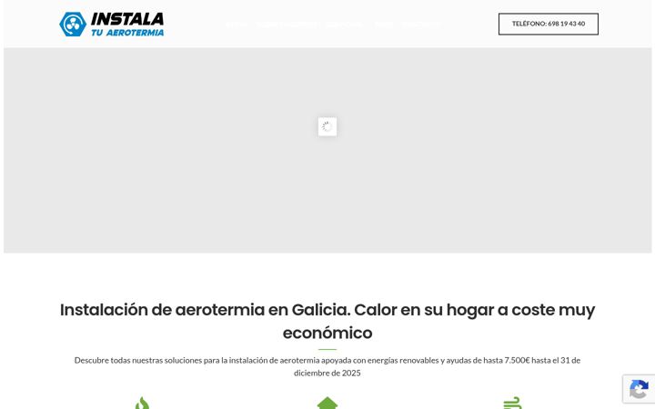 Screenshot of instalatuaerotermia.com