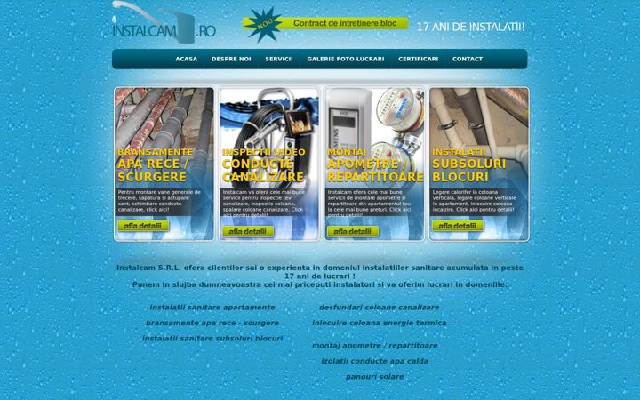 Screenshot of instalcam.ro